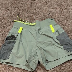 lululemon athletica Green and Gray Cargo Shorts